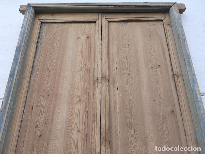 Antig&uuml;edades: Puerta antigua de interior de doble hoja - Foto 5