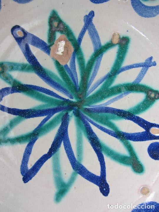 Antigüedades: Cuenco en cerámica de Fajalauza en azul y verde, de final del siglo XIX - Foto 5 - 303009708