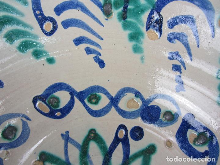 Antigüedades: Cuenco en cerámica de Fajalauza en azul y verde, de final del siglo XIX - Foto 6 - 303009708