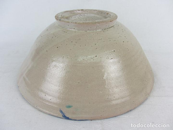 Antigüedades: Cuenco en cerámica de Fajalauza en azul y verde, de final del siglo XIX - Foto 7 - 303009708