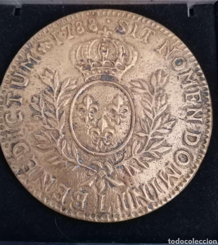 Antig&uuml;edades: Medall&oacute;n Bendici&oacute;n Papal Bronce. - Foto 3