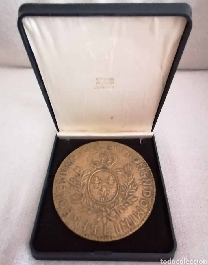Antig&uuml;edades: Medall&oacute;n Bendici&oacute;n Papal Bronce. - Foto 4