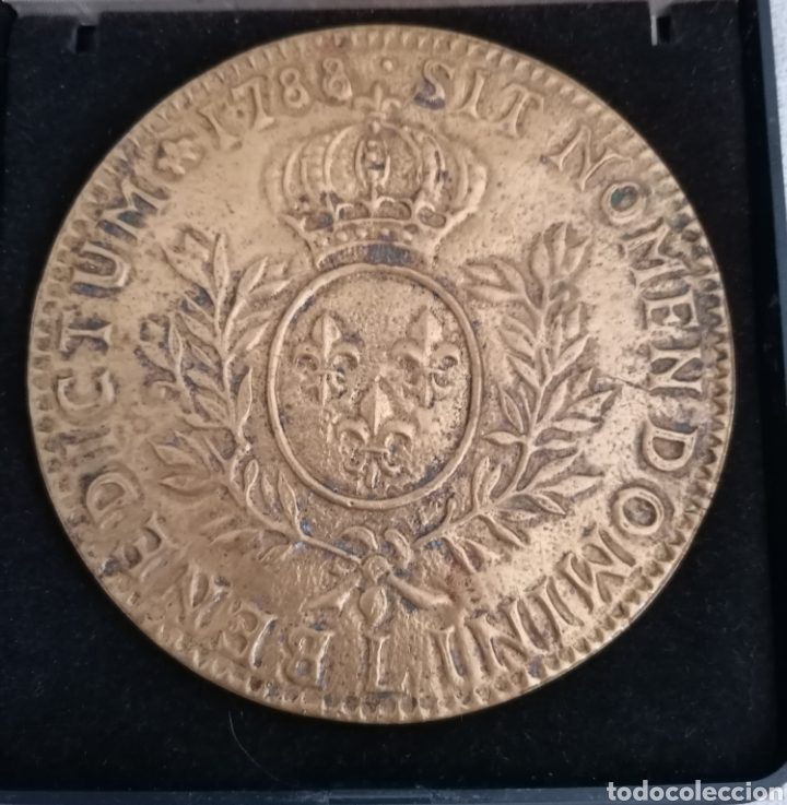 Antig&uuml;edades: Medall&oacute;n Bendici&oacute;n Papal Bronce. - Foto 5