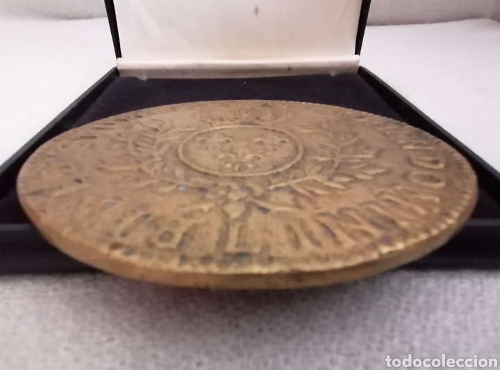 Antig&uuml;edades: Medall&oacute;n Bendici&oacute;n Papal Bronce. - Foto 10
