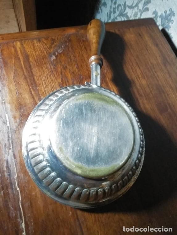Antig&uuml;edades: Recogemigas antiguo DEVON plateado lat&oacute;n - Foto 8