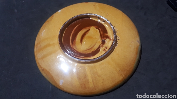 Antigüedades: Antiguo plato ceramica VILA CLARA LA BISBAL - Foto 2 - 303100833