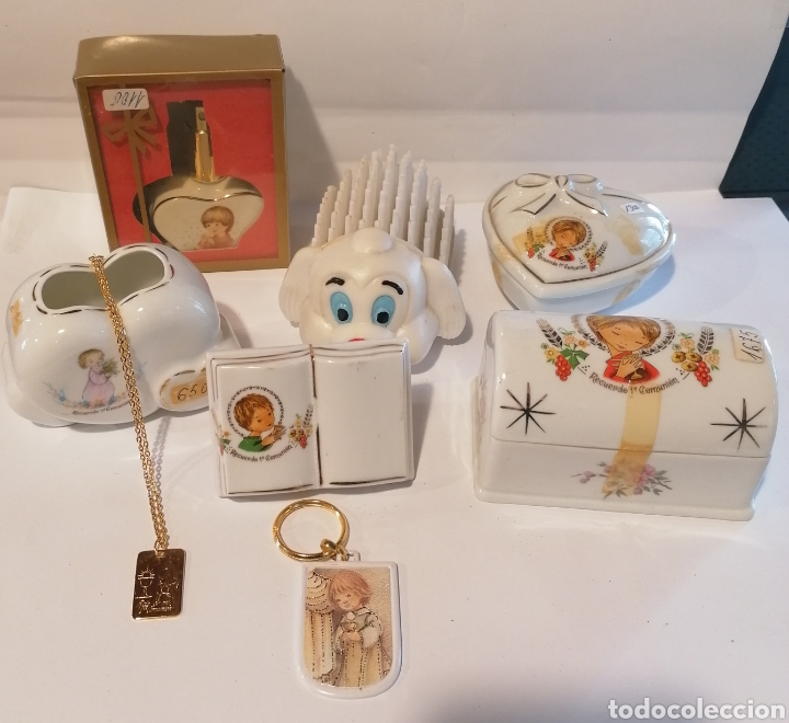 Antiques: Lote 3 varios Recuerdo de 1a Primera Comuni&oacute;n a&ntilde;os 80