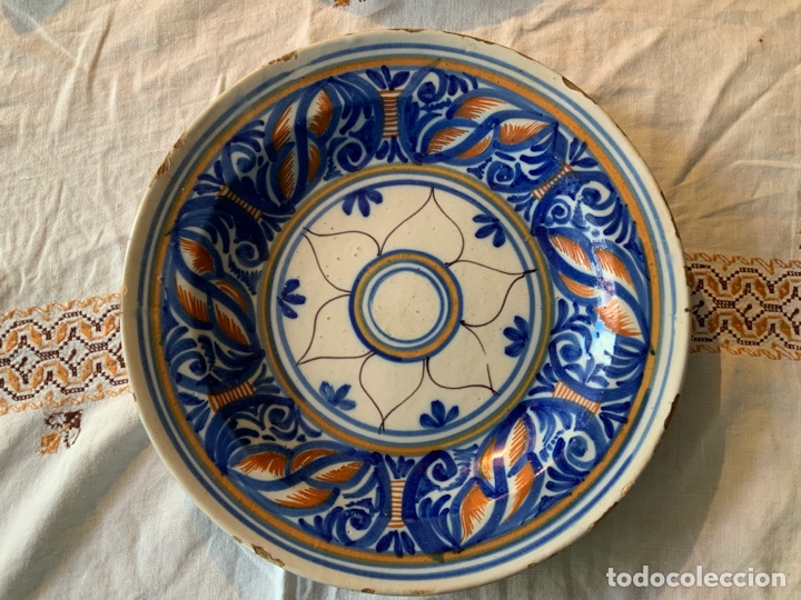 Antig&uuml;edades: Plato antiguo de ceramica - Foto 1