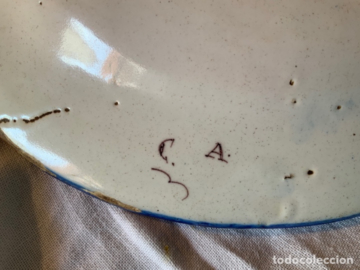 Antig&uuml;edades: Plato cer&aacute;mica antiguo: C.A - Foto 2