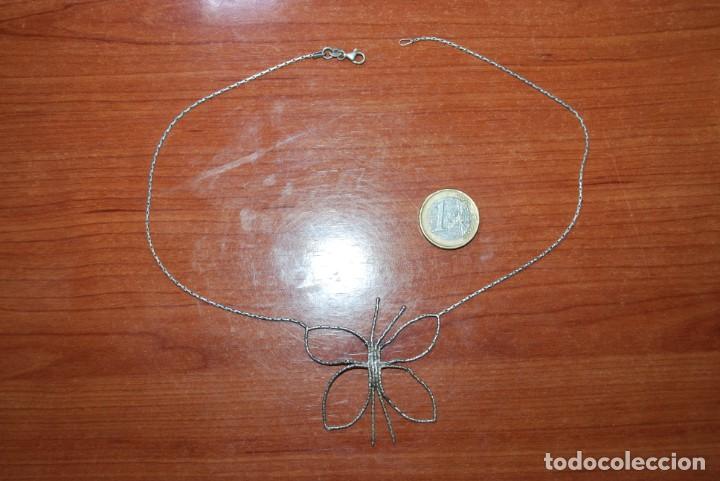 Antig&uuml;edades: Collar de PLATA mariposa. - Foto 2