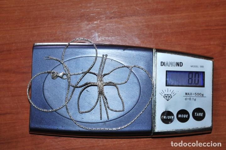Antig&uuml;edades: Collar de PLATA mariposa. - Foto 4