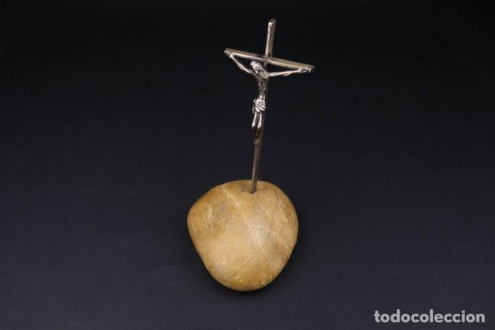 Antig&uuml;edades: Antiguo Crucifijo de Plata - Foto 4