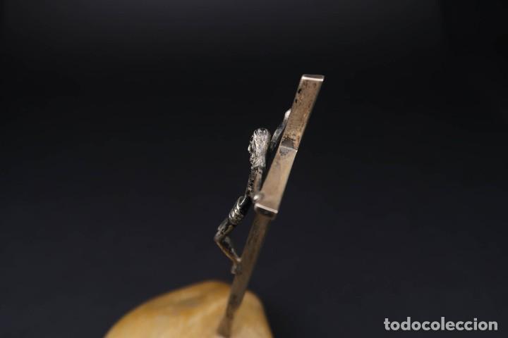 Antig&uuml;edades: Antiguo Crucifijo de Plata - Foto 6