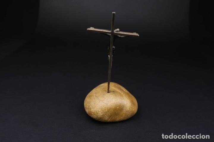 Antig&uuml;edades: Antiguo Crucifijo de Plata - Foto 8
