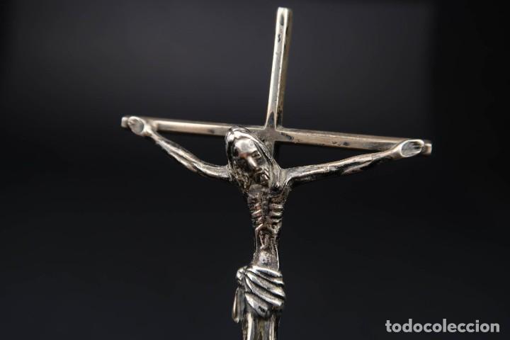 Antig&uuml;edades: Antiguo Crucifijo de Plata - Foto 10