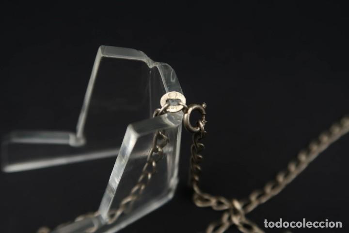 Antig&uuml;edades: Antiguo Cristo de Plata con cadena - Foto 5