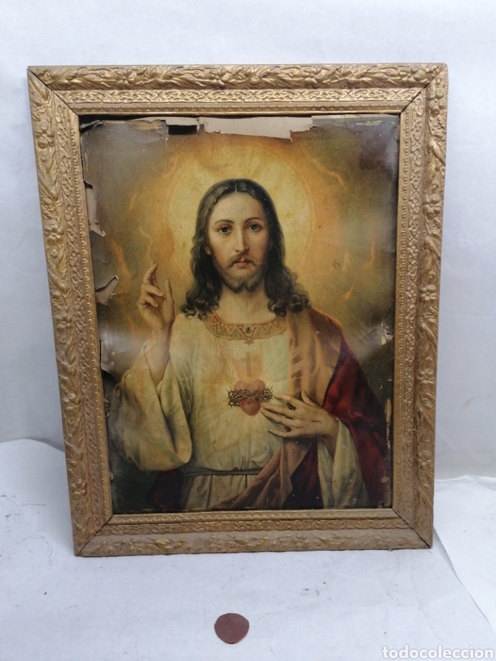 Antig&uuml;edades: Marco policromado - Foto 1