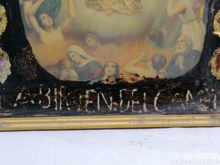 Antig&uuml;edades: Marco y l&aacute;mina - Foto 2