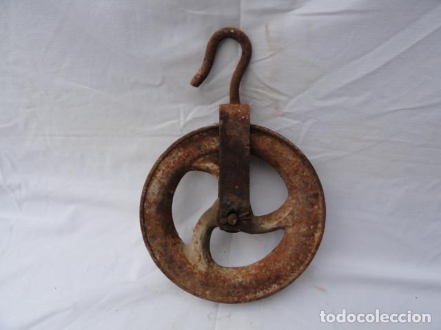 Antig&uuml;edades: ANTIGUA POLEA DE HIERRO. - Foto 1