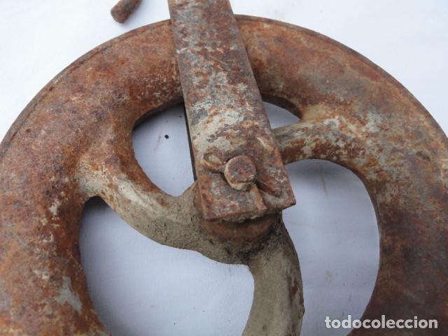 Antig&uuml;edades: ANTIGUA POLEA DE HIERRO. - Foto 6