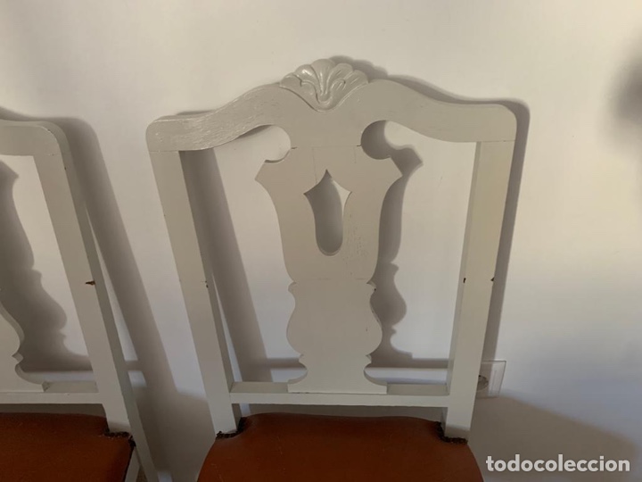 Antig&uuml;edades: PAREJA DE SILLAS DE NOGAL - Foto 4