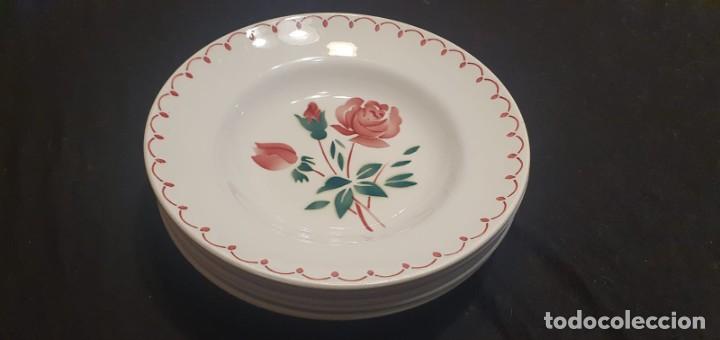 Antig&uuml;edades: 6 platos soperos Digoin. Francia - Foto 7