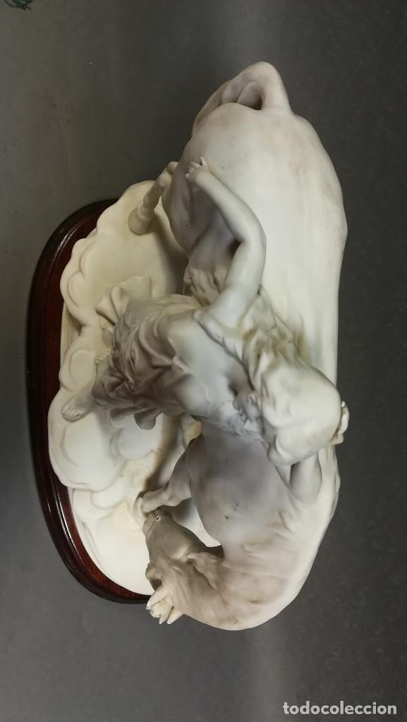Antig&uuml;edades: BISCUIT MUJER CON CABALLO - Foto 6