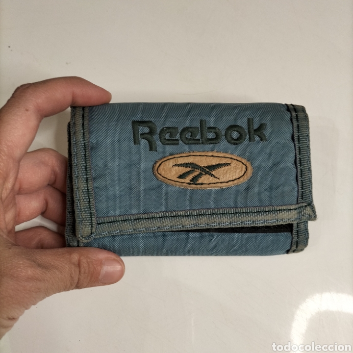 lantano Teoría básica pasta cartera de tela reebok, años 80 - Compra venta en todocoleccion