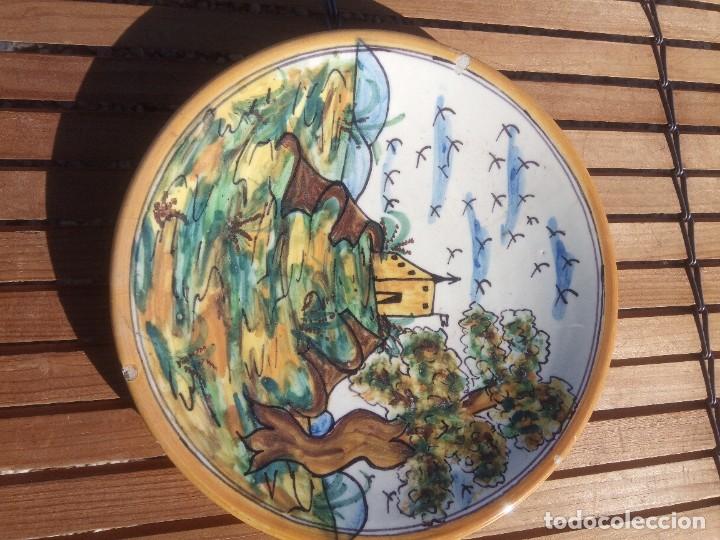 Antig&uuml;edades: Plato antiguo de Talavera - Foto 1