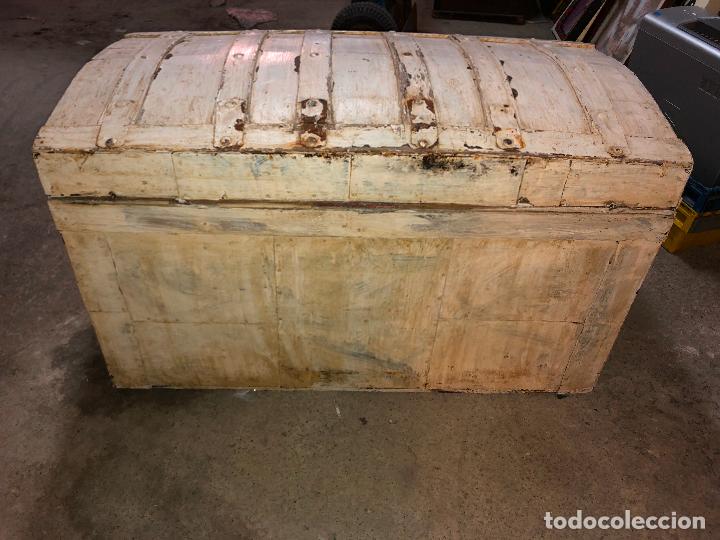 Antig&uuml;edades: ARC&Ograve;N, BAUL MADERA 93 X 48 X 52 - Foto 5