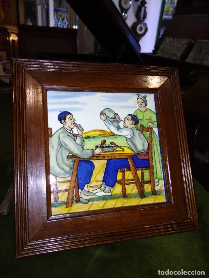 Antig&uuml;edades: Azulejo enmarcado. REF- 9547 - Foto 1