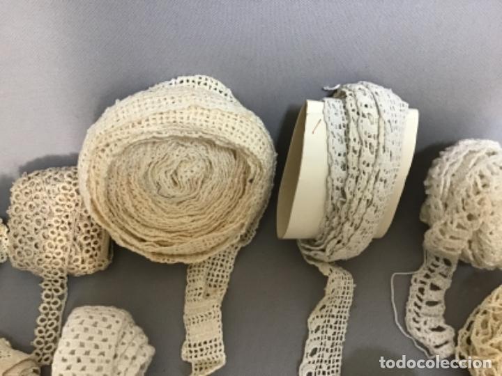 Antig&uuml;edades: LOTE DE ENCAJES DE CROCH&Eacute; - Foto 7