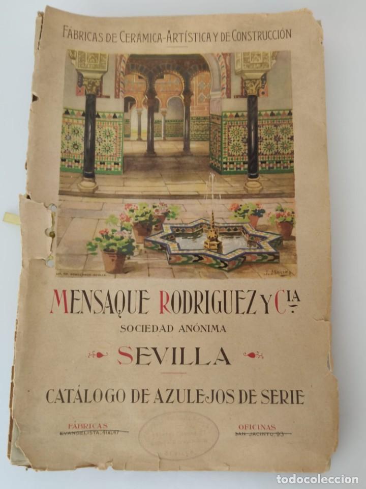 Antigüedades: Lote de Catálogos Azulejos Mensaque Rodriguez Sevilla - Foto 2 - 303617053
