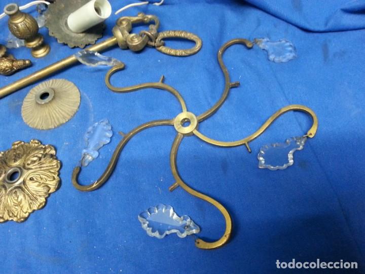 Antig&uuml;edades: DESPIECE DE ANTIGUA L&Aacute;MPARA DE TECHO - Foto 2