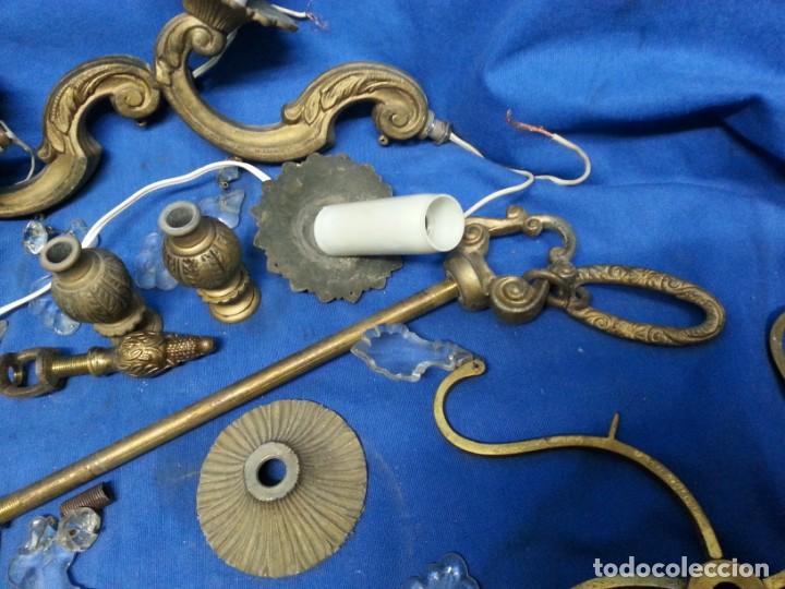 Antig&uuml;edades: DESPIECE DE ANTIGUA L&Aacute;MPARA DE TECHO - Foto 3