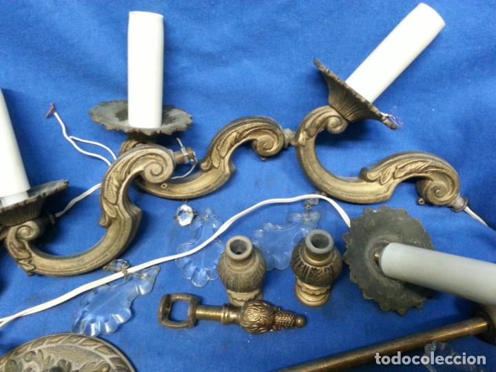 Antig&uuml;edades: DESPIECE DE ANTIGUA L&Aacute;MPARA DE TECHO - Foto 4
