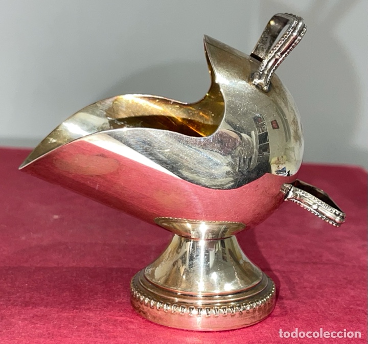 Antiques: Bonita miniatura en metal plateado