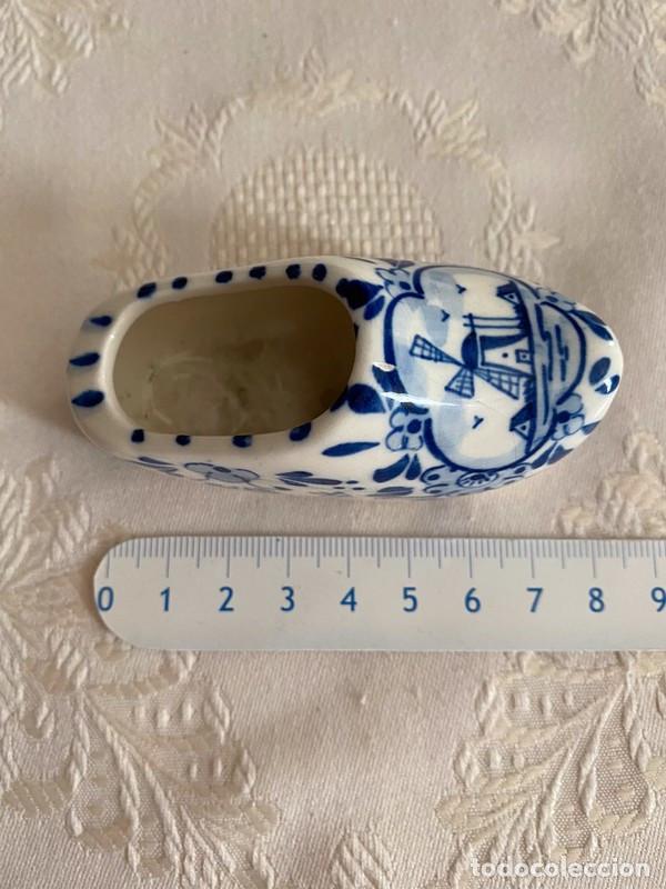 Antigüedades: ¡SOLO RECOGIDA MADRID! Pequeño zueco de cerámica de Delft con número de serie - Espectacular estado - Foto 5 - 303632898