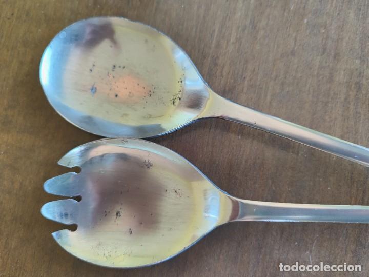 Antig&uuml;edades: JUEGO CUBIERTOS ENSALADA - Foto 4
