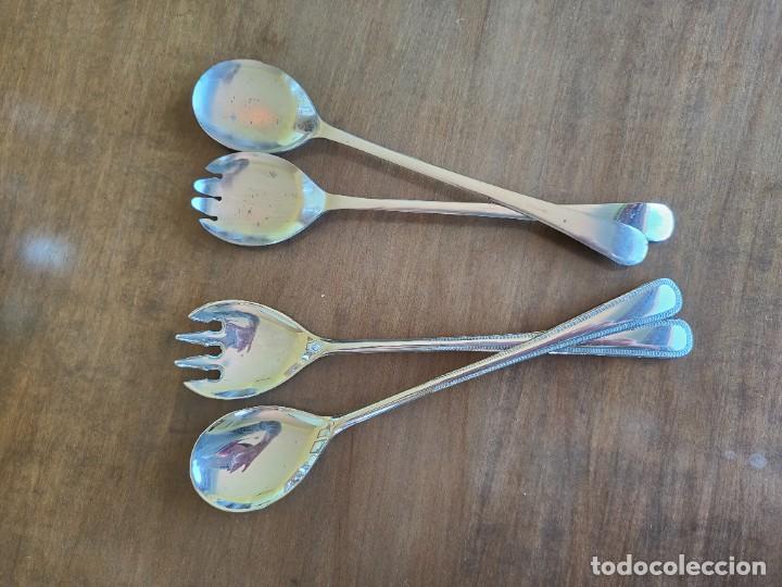 Antig&uuml;edades: JUEGO CUBIERTOS ENSALADA - Foto 5