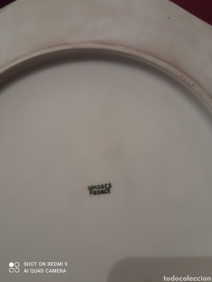 Antig&uuml;edades: Plato porcelana Limoges - Foto 4