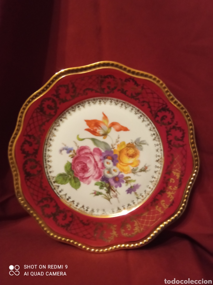 Antig&uuml;edades: Plato porcelana Limoges - Foto 1