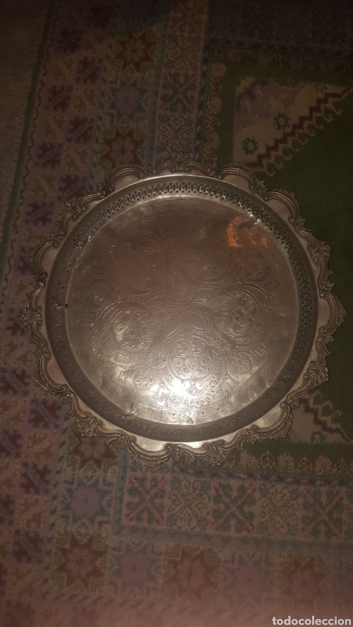 Antig&uuml;edades: bandeja de metal marroqu&iacute; - Foto 1