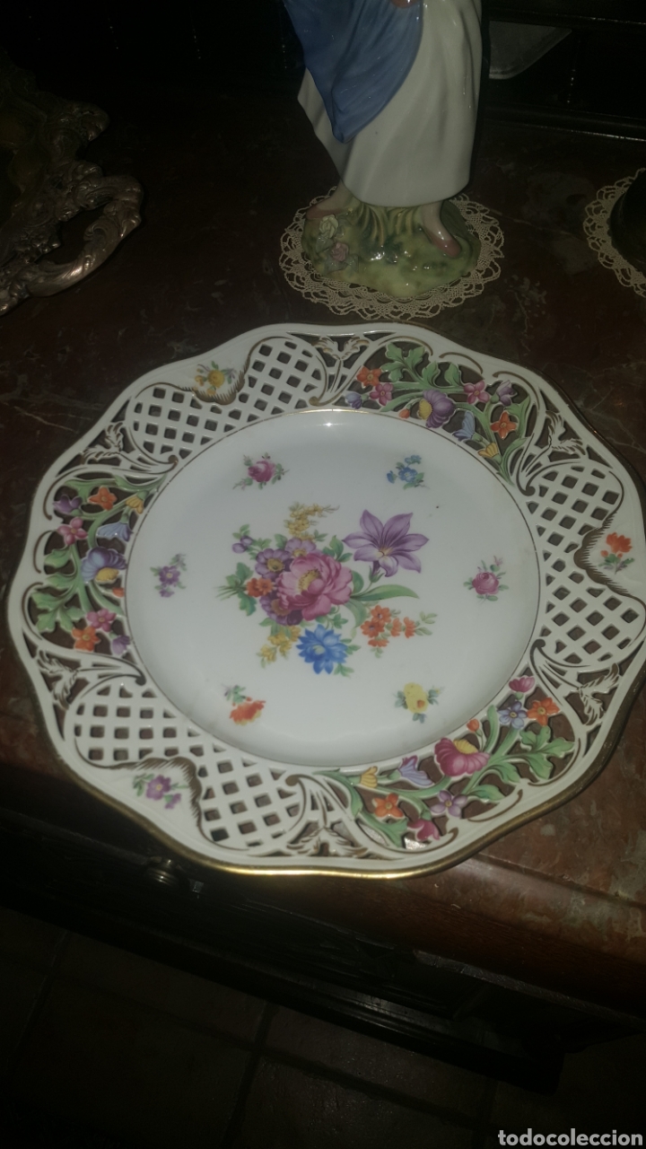 Antig&uuml;edades: plato decoraci&oacute;n calado - Foto 1