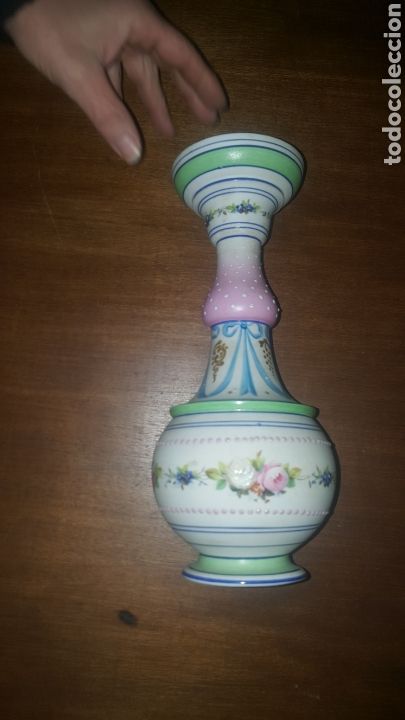 Antig&uuml;edades: Florero porcelana biscuit - Foto 1