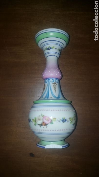 Antig&uuml;edades: Florero porcelana biscuit - Foto 2