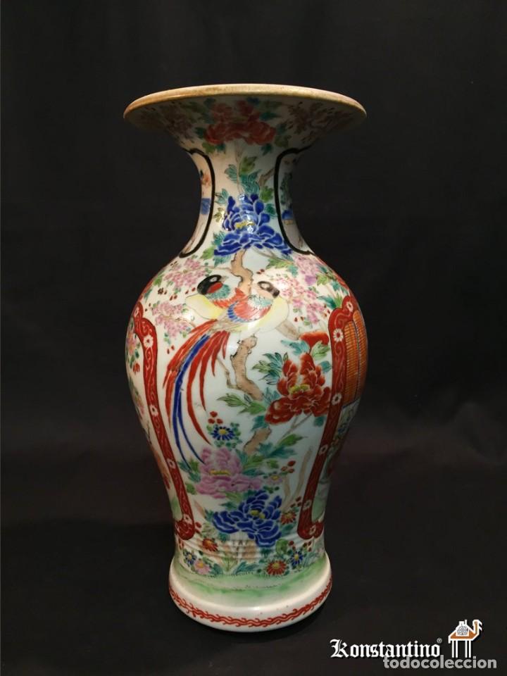 Antig&uuml;edades: JARR&Oacute;N DE PORCELANA POLICROMADO 31 CMS - Foto 3