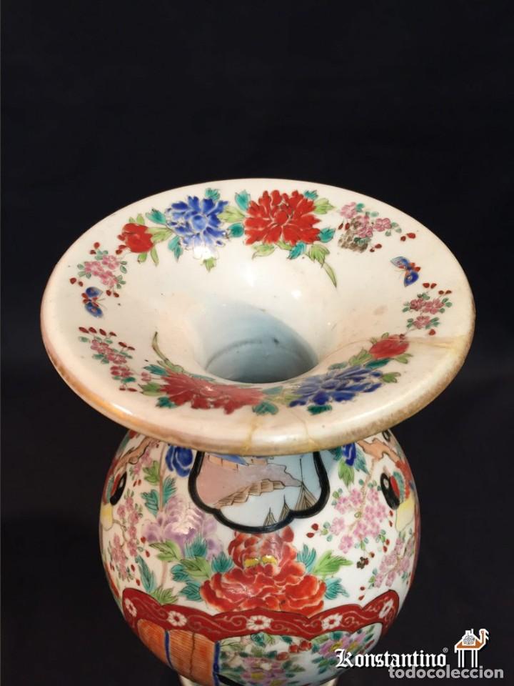 Antig&uuml;edades: JARR&Oacute;N DE PORCELANA POLICROMADO 31 CMS - Foto 4