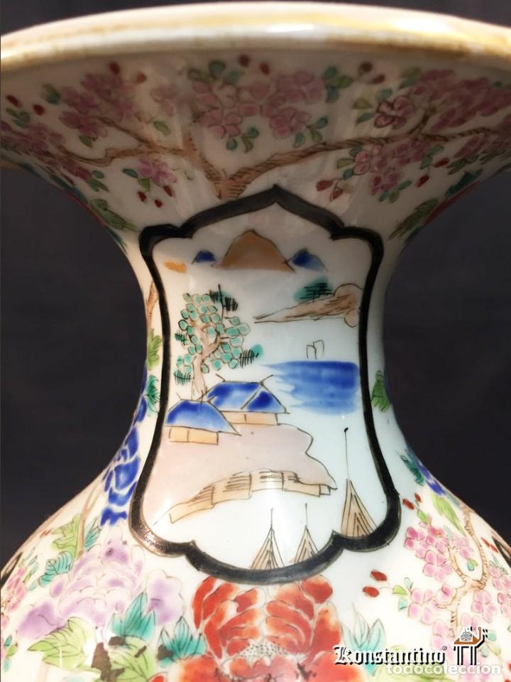 Antig&uuml;edades: JARR&Oacute;N DE PORCELANA POLICROMADO 31 CMS - Foto 5