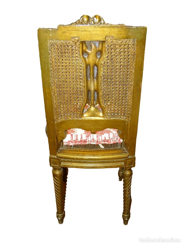 Antigüedades: Juego de tres sillas Napoleón III, S.XIX - Foto 5 - 303926073
